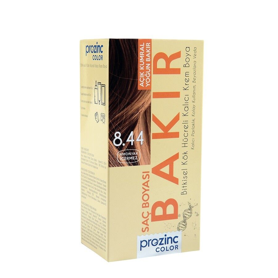 Prozinc 8.44 Açık Kumral Yoğun Bakır Saç Boyası