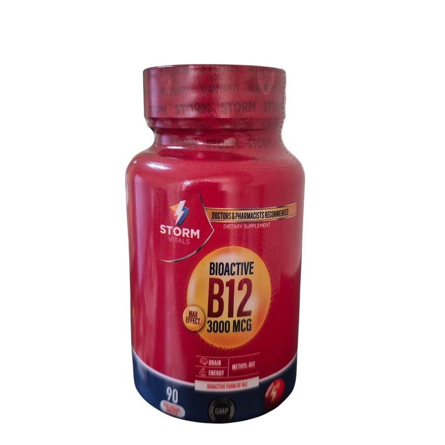 Storm Vitals Vitamin B12 3000 MCG 90 Sublingual Tablet