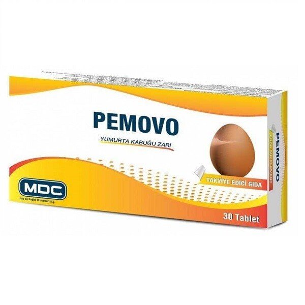 Pemovo Yumurta Kabuğu Zarı 30 Tablet