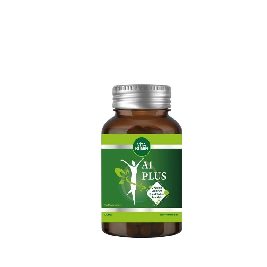 Vitabumin A1 Plus L-Carnitine Lepidium 30 Bitkisel Kapsül