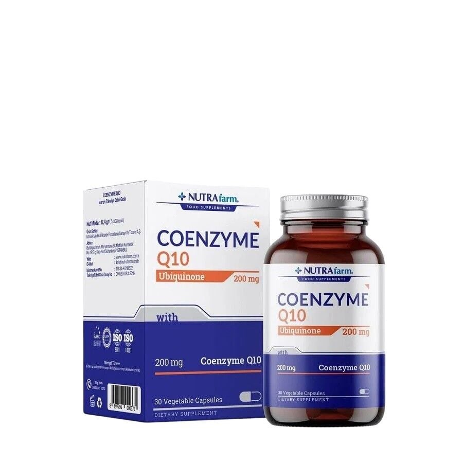 Nutrafarm Coenzym Q-10 200 Mg 30 Kapsül