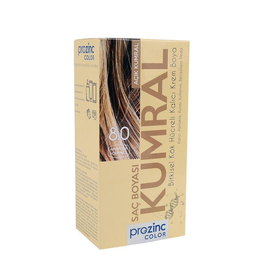 Prozinc 8.0 Açık Kumral Saç Boyası