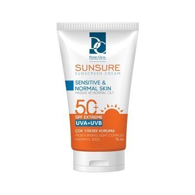 Dermo Clean Sunsure Hassas ve Normal Cilt Güneş Kremi 75 ML