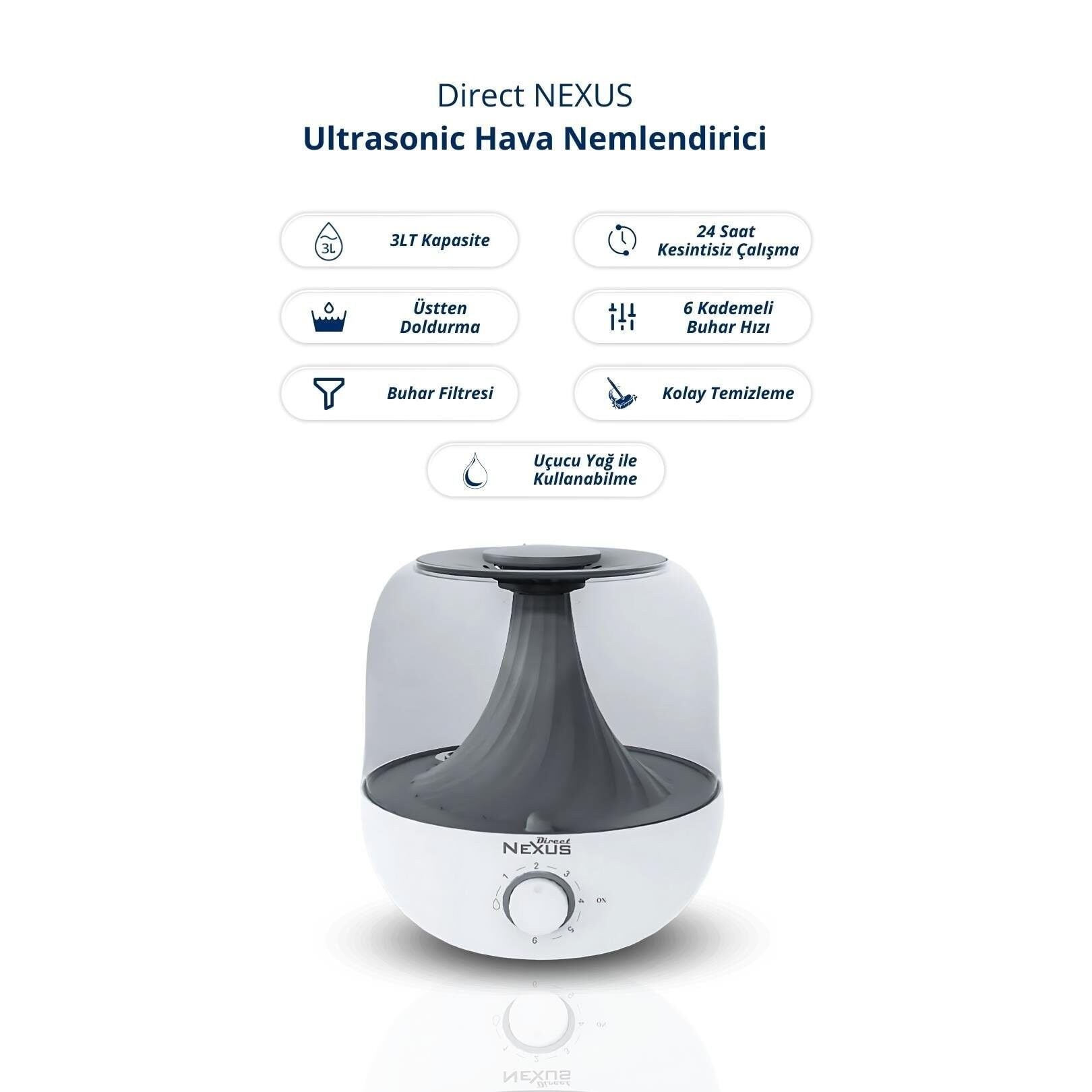 Direct Nexus Buhar Makinesi Oda Nemlendiricisi 3 L