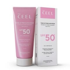 The Ceel SPF +50 Tone Up Pink Sunscreen Ton Eşitleyici Yüz Güneş Kremi 50 ml
