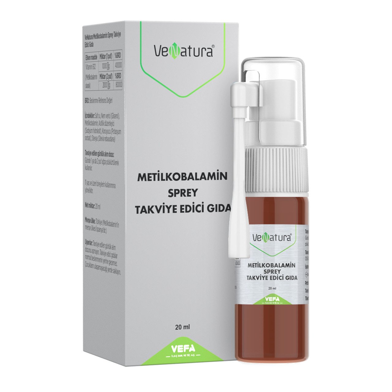 VeNatura Metilkobalamin Sprey 20 ml