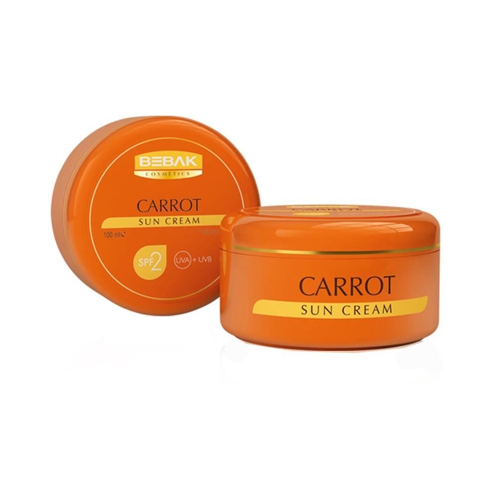 Bebak Carrot Sun Cream Spf2 Bronzlaştırıcı Güneş Kremi Havuç Özlü 100ml
