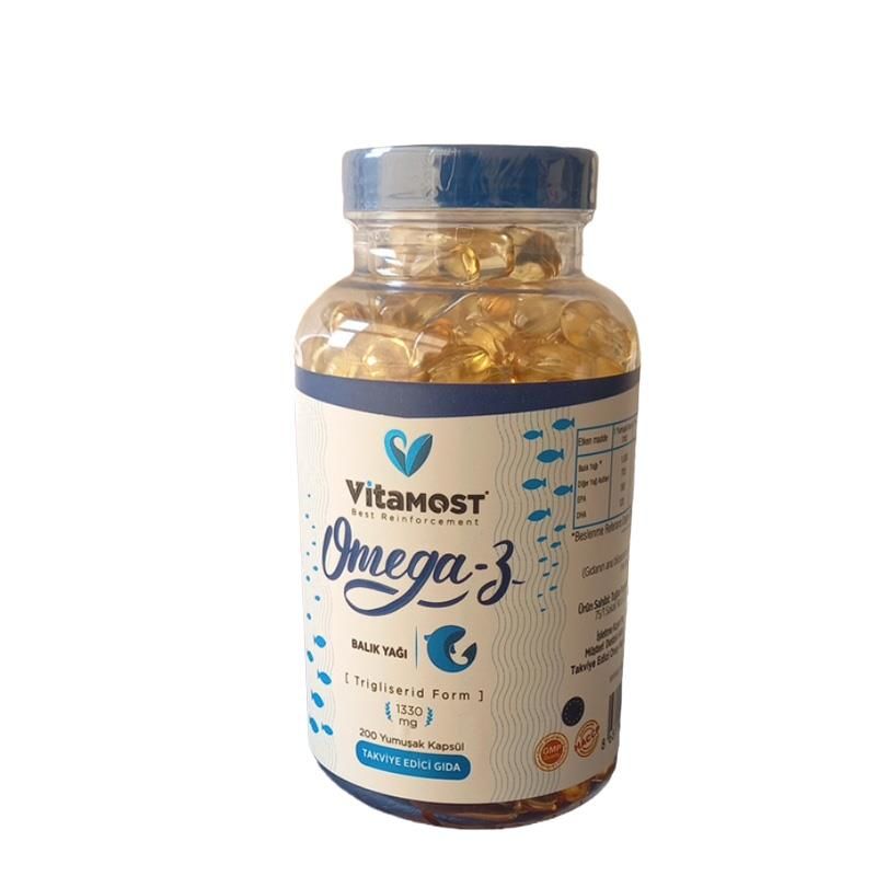 Vitamost Omega 3 Yumuşak Kapsül 200 lük