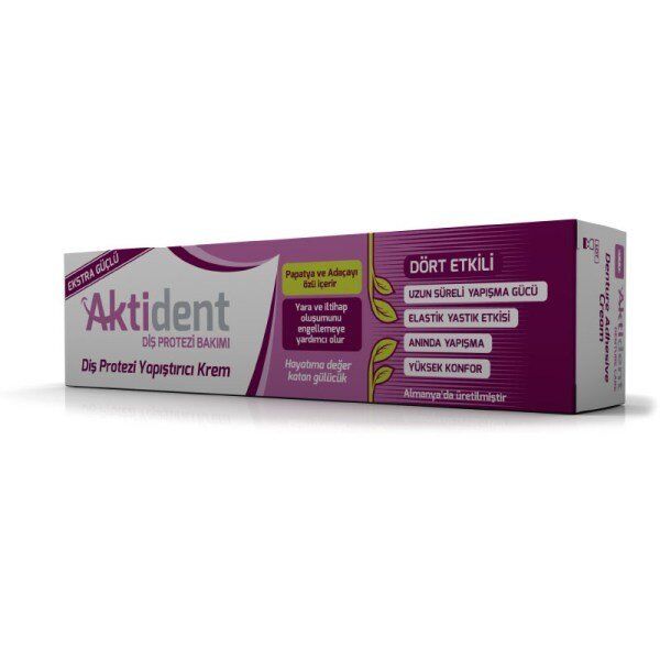 Aktident Diş Protezi Yapıştırıcı Krem 40 Gr