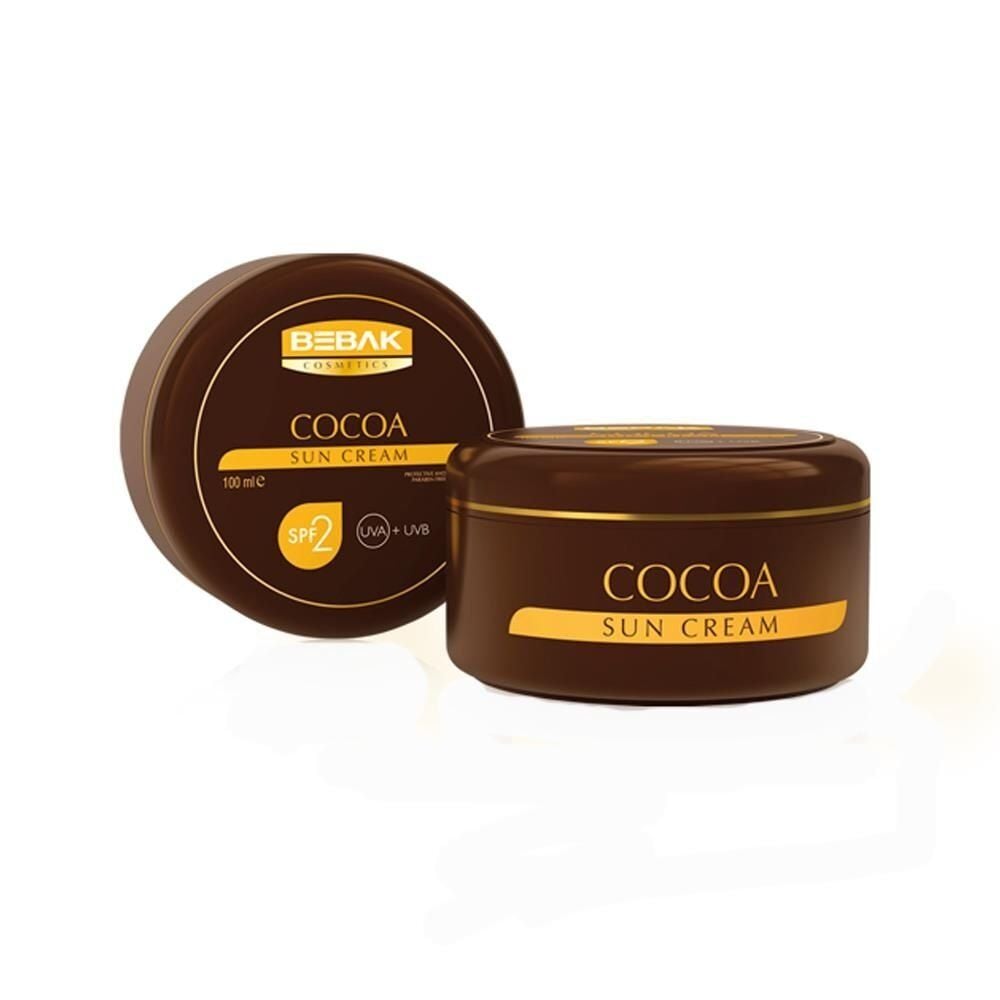 Bebak Cocoa Sun Cream Spf2 Bronzlaştırıcı Güneş Kremi Kakao Özlü 100ml