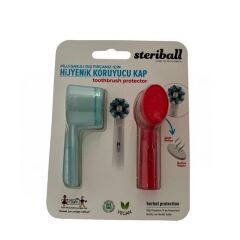 Steriball Diş Fırçası Kabı Beyaz Pembe 2li